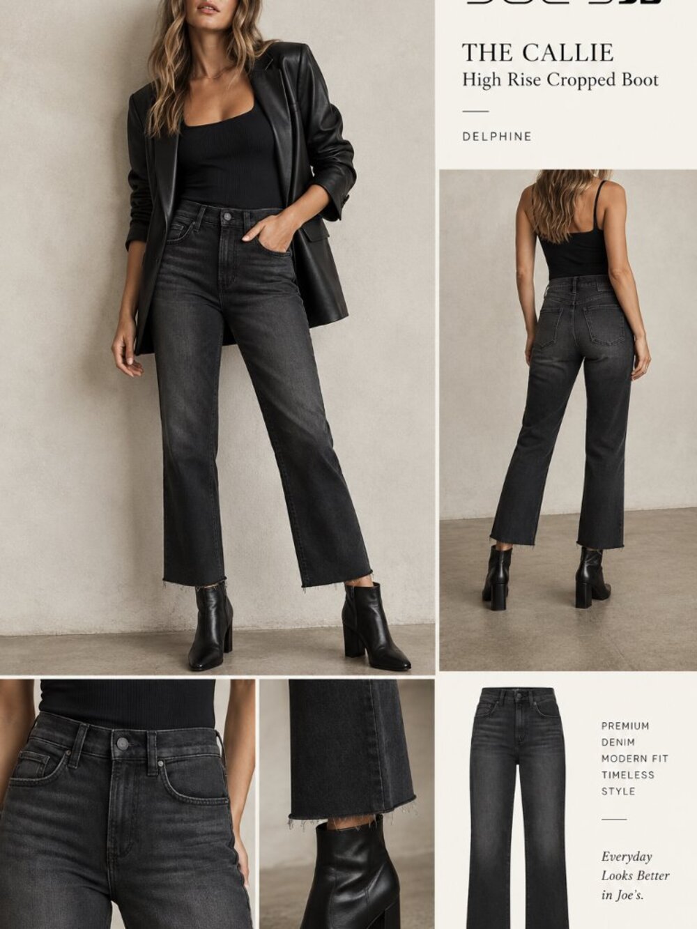 Joe's Jeans The Callie High Rise Cropped Boot – Delphine
